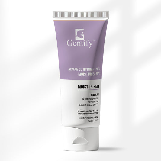 Gentify Care Radiance Moisturizer with Vitamin C, Niacinamide & Hyaluronic Acid – Hydration & Glow for All Skin Types