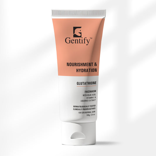 Gentify Care Glutathione Face Wash with Kojic Acid & Vitamin C | Brightening & Anti-Pigmentation Cleanser for Radiant Skin